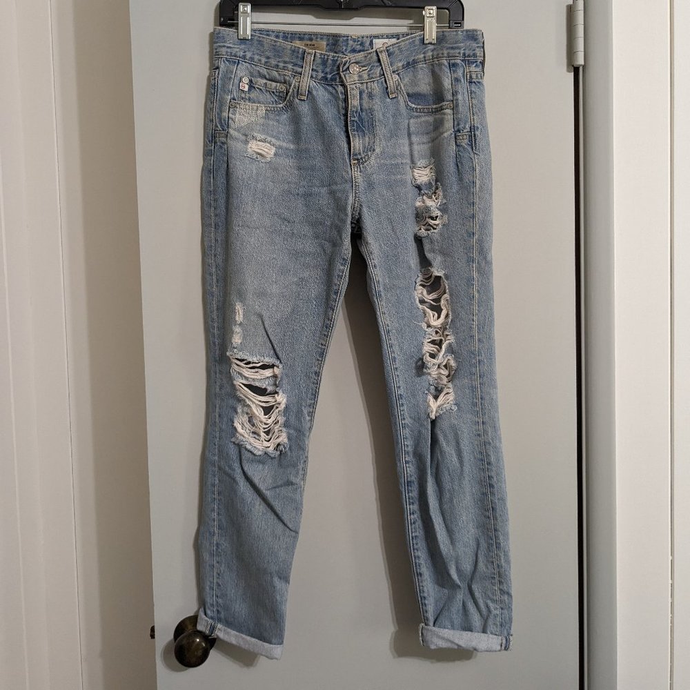 AG The Beau Ripped Jeans